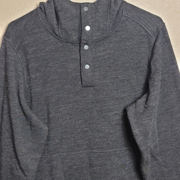 Nau Hoodie Men’s  Size Medium Casual Long Sleeve Wool Blend Outdoor Pocket Gray - Picture 2 of 8